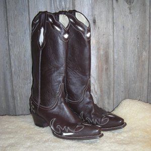 Ferrini womens inlay western cowboy boots size 7.5